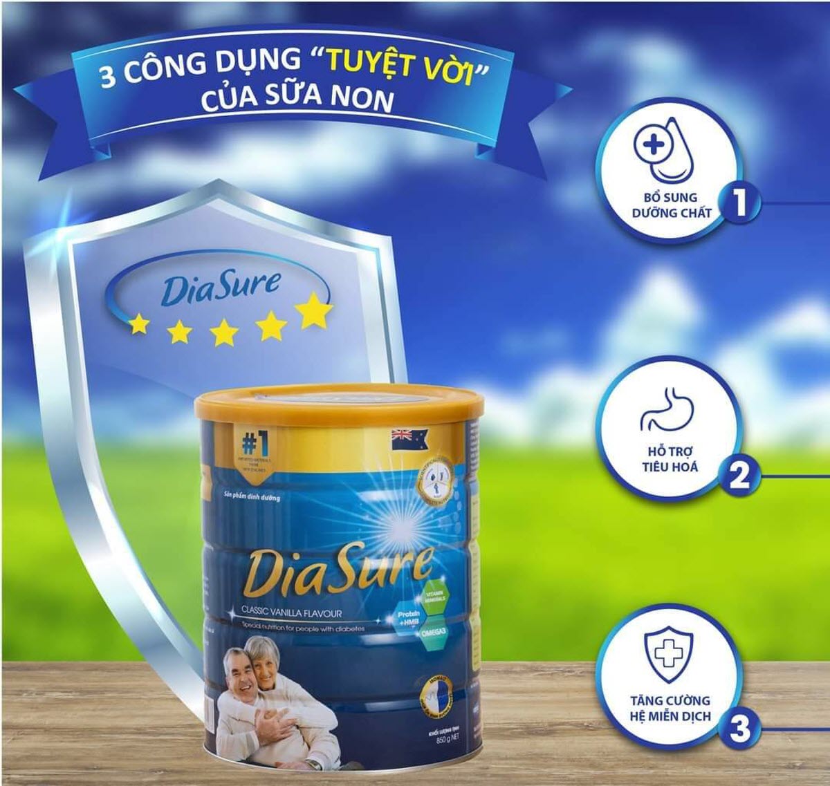 Sữa tiểu đường Việt Nam Diasure